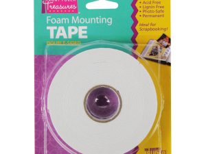Super Glue Foam Mounting Tape, Double-Sided (.75in × 16ft)