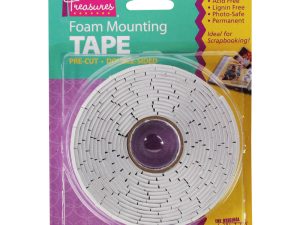 Super Glue Foam Mounting Tape, Double-Sided, Pre-Cut (.75in × 10ft)