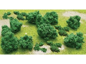JTT Foliage Clumps Bushes, 1/2in to 1in, (55 per pack)