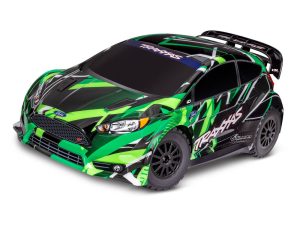 Traxxas Ford Fiesta ST Rally VXL, 1:10 AWD RTR Rally Car, Green (+ TQi 2-ch, VXL-3s, Velineon 3500kV, ProGraphix Clipless Body)