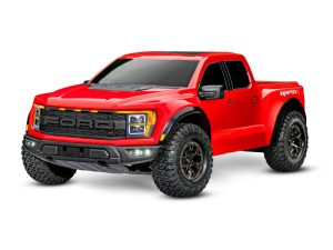 Traxxas Ford Raptor R 1:10 Pro Scale 4WD Brushless Electric RTD Replica Truck, Red (+ TQi 2-ch, TSM, VXL-3S, Velineon 3500kV, Clipless Body)