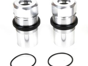 Losi Fr Rr Shock Body Cap AL Slvr(2)  MTXL