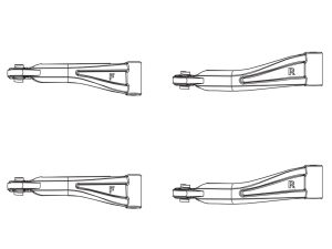 PD Racing Fr/Rr.  Upper Arms 2PCS