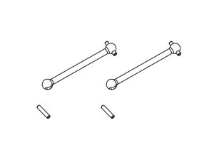 PD Racing Fr.Transverse shafts 2pcs