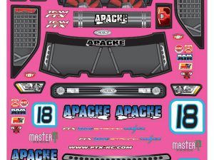 FTX APACHE BODY DECAL SHEET
