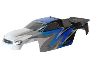 FTX CARNAGE ST PRINTED BODY - BLUE (BRUSHED/NITRO)