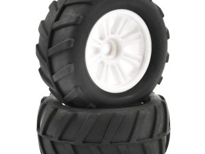 FTX COMET MONSTER FRONT MOUNTED TYRE & WHEEL WHITE