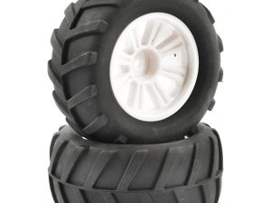 FTX COMET MONSTER REAR MOUNTED TYRE & WHEEL WHITE