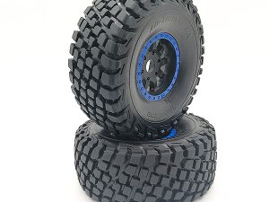FTX DR8 WHEEL/TYRE PAIR (BLUE)