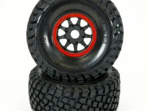 FTX DR8 WHEEL/TYRE PAIR (RED)