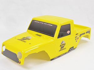 FTX FURY X PRINTED DROPCAB BODY - YELLOW