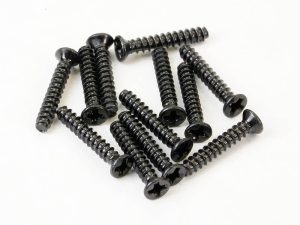 FTX HAVOK FLATHEAD SELF TAPPING SCREWS 2 x 12MM (12pc)