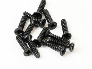 FTX HAVOK FLATHEAD SELF TAPPING SCREWS 2.3 x 10MM (12pc)