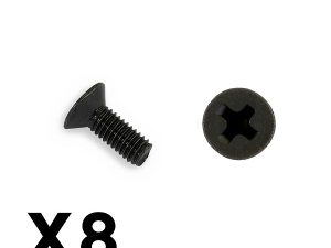 FTX OUTBACK COUNTERSUNK SCREW  M3*8 (8)