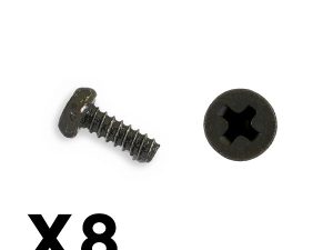 FTX OUTBACK MINI 3.0 ROUND HEA D SELF TAPPING SCREW 1.7X5 (8PC)
