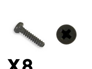 FTX OUTBACK MINI 3.0 ROUND HEAD SELF TAPPING SCREW 1.4X6 (8PC)
