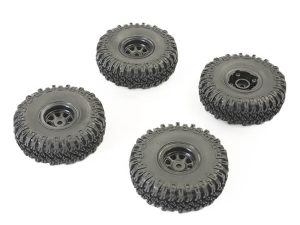 FTX OUTBACK MINI X 2.0 GRABBER MOUNTED TYRES/BLACK WHEELS