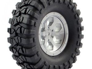 FTX OUTBACK PRE-MOUNTED 6HEX/TYRE (2) - GREY