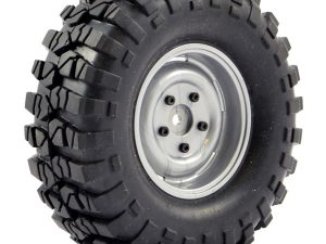 FTX OUTBACK PRE-MOUNTED STEEL LUG/TYRE (2) - GREY