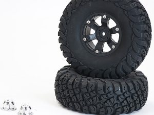 FTX TEXAN 1/10 MOUNTED TYRES O N 6-SPOKE BEADLOCK WHEELS (PR)