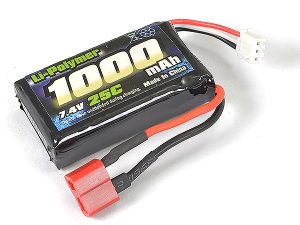 FTX TRACER LI-PO BATTERY SOFT PACK 7.4V,1000MAH,25C (T-PLUG)