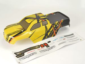 FTX TRACER TRUCK BODY & DECAL - YELLOW OPTION