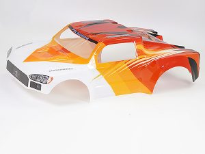 FTX ZORRO BRUSHLESS PAINTED ORANGE/WHITE BODYSHELL
