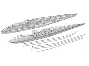 Multiplex Fuselage Shells + Snakes Twin Star II 224170