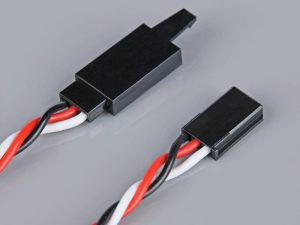 Radient Futaba Twisted HD Extension Lead with Clip 1000mm