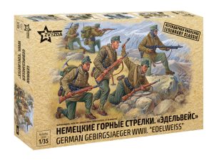 Zvezda German Gebirgsjaeger WWII "Edelweiss" Mountain Troops (9 Figures)