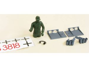 Henglong German Tiger I Decals Driver and Fittings (Grey) (for HLG3818)