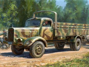 Zvezda German truck L-4500S WWII RR