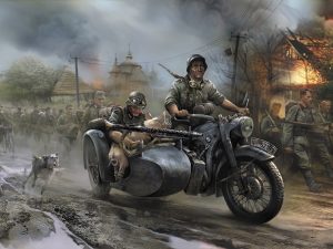 Zvezda German WWII Sidecar R12 with crew