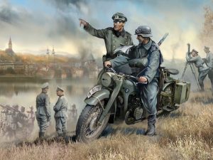 Zvezda German WWII single Motorcycle R12