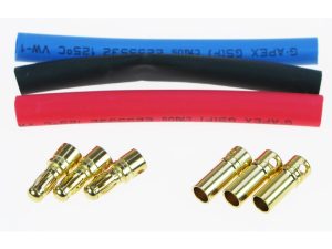 JP Gold 3.5mm Connectors (3 Pairs)