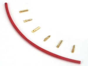 E-flite Gold Bullet Connector Set, 2mm (3)