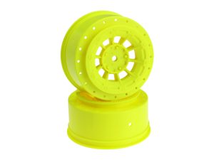 JConcepts Hazard-SC6+3mm Off-Set-12mm Hex Wheel-2pc-Yellow