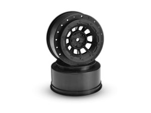 JConcepts Hazard-Slash Rear, Slash 4x4 F&R Wheel-Black-2pc