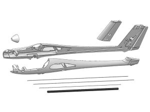 Multiplex Heron Fuselage and Parts