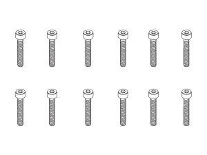 PD Racing Hex Screw HM2.5*10   12PCS
