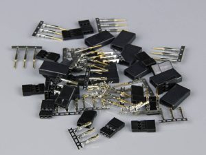 Radient Hitec / JR Connectors Pairs with Gold Pins (10 pcs)