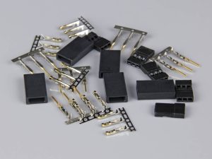 Radient Hitec / JR Connectors Pairs with Gold Pins (5 pcs)
