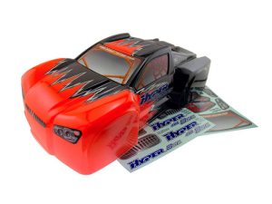 HOBAO HYPER 8SCE PRINTED BODY SHELL - ORANGE/BLACK