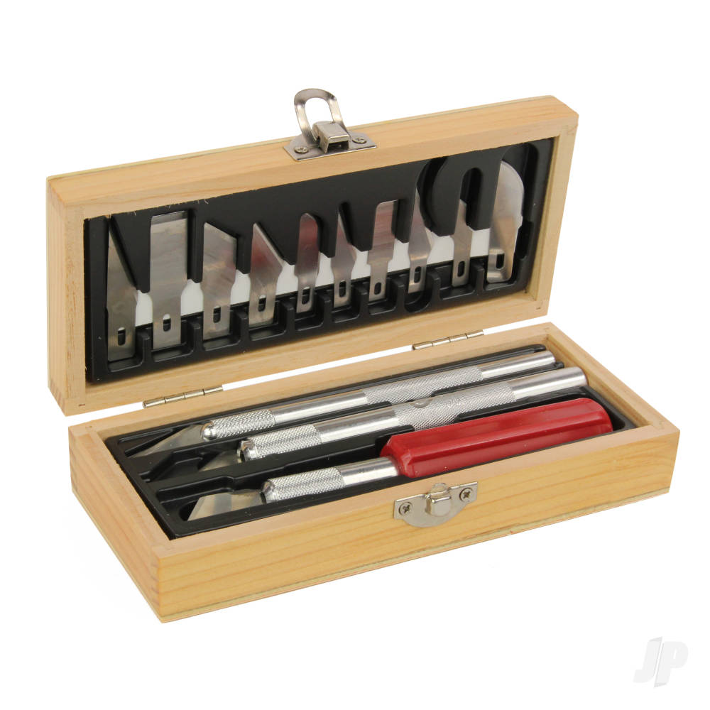 Excel Hobby Knife Set, Wooden Box (Boxed)