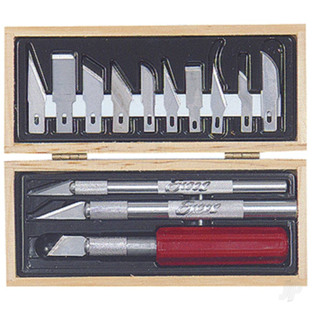 Excel Hobby Knife Set, Wooden Box (Boxed) - Image 2