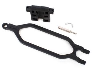 Traxxas Hold down, battery / hold down retainer / battery post / angled Body clip (allows for installation of taller, multi-cell batteries)
