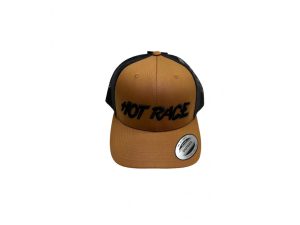 HOT RACE CAP US STYLE CURVE CARAMEL/ BLK