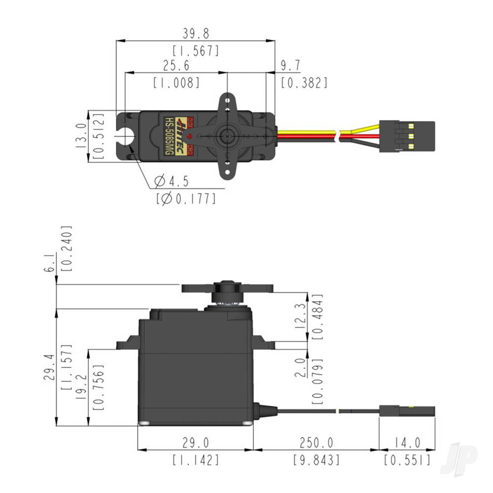 Hitec HS-5085MG Micro Digital Cored Servo 21.9g 4.3kg/0.13s 4.8V - 6.0V - Image 7
