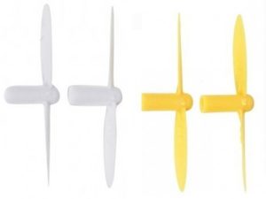 HUBSAN Q4 NANO QUADCOPTER PROPELLORS (4) YELLOW/WHITE