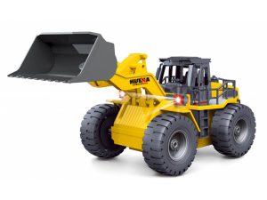 HUINA 1/18TH 2.4G 9 CHANNEL WHEELED LOADER TRUCK WITH DIE CAST BUCKET